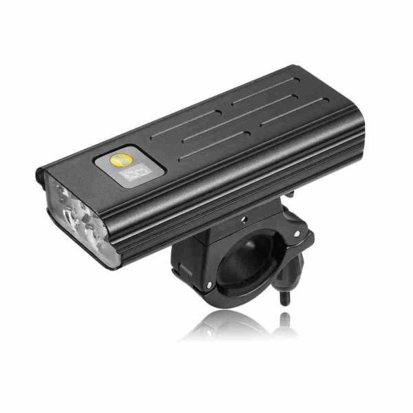 Vandtæt Cykellygte, Sort 1 Stk 1600 Lumen Genopladelig Bi