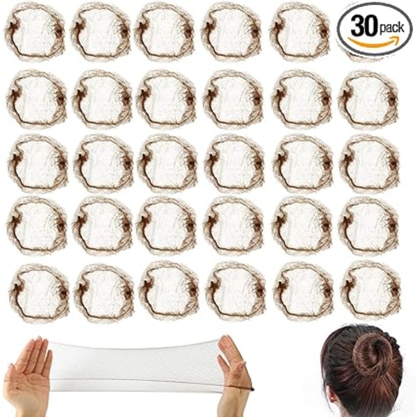 40 st Bun Net, Fint Nät Osynliga Hårnät Elastiskt Hår Bun N