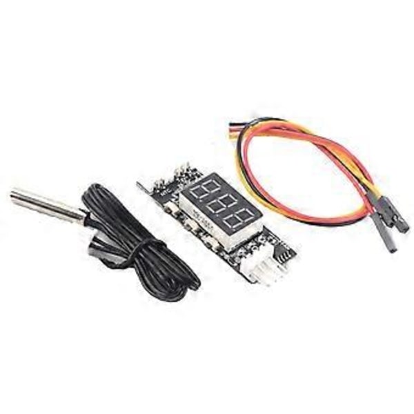 12V PWM 4-Tråds Fläkt Temperaturkontroll Hastighetsregulator Chassi Ljudreduceringsmodul Stöd Fläkt S