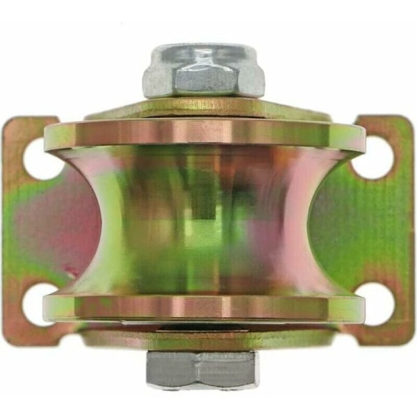 Skydedørs hjul 50mm, stålhjul med U-rille, U-rille hjul til omvendt bane, industriel maskine（2stk）