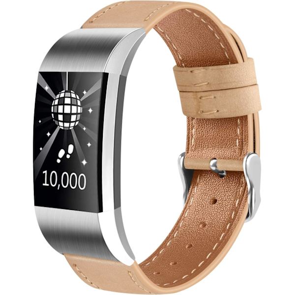 Rem til Fitbit Charge 2 i læder til sport, kvinder og mænd, justerbar