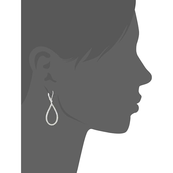 Pierced örhängen för kvinnor Pave Tubular Hoop