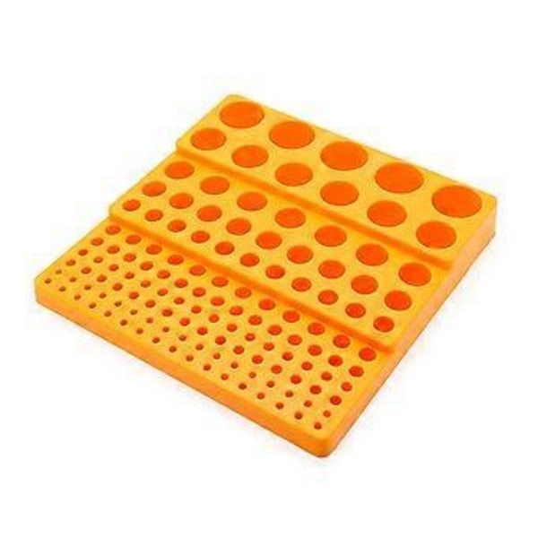 Plast Drillbits Oppbevaringsboks Frese Kutter Drill Finishings Holder Organiserings Etui 131 Hull for 4-32mm Frese Kutter Gul Yellow