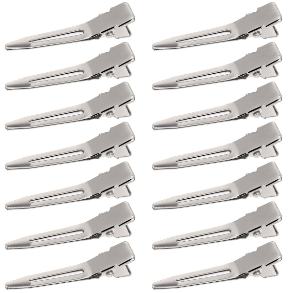 50-pack 1,75 tum Singel-Tand Curl Metallhårklämmor för Dreadlocks