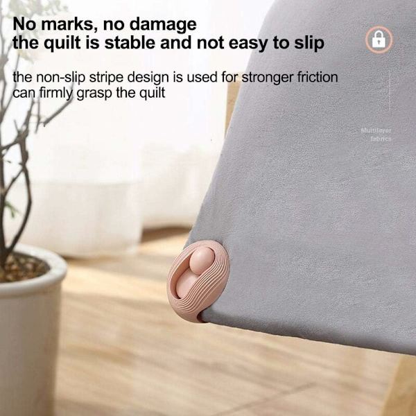 Täcke Cover Clips, 12 st nålfria säkerhets anti-rörelse täcke C