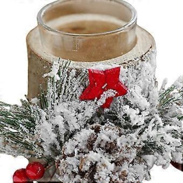 Jul Ljusstake Ljusstakar Fest Hem Kök Glas Värmeljushållare (Utan Stång 11.5x11cm) Without Rod11.5x11cm