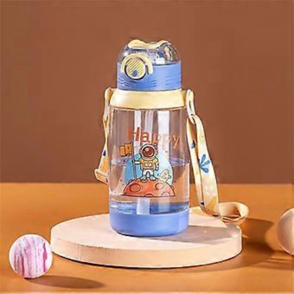 700ml Plastikkflaske for Drikking Bærbar Transparent Sport Te Kaffekopp A01 blue 700ML