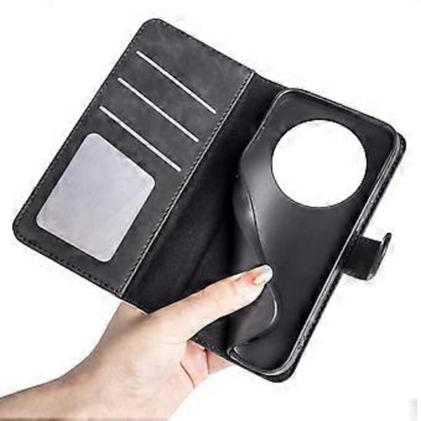 Til Xiaomi Redmi A3/Poco C61 4G Wallet Case PU Læder Farvesplejsning Stødsikkert Telefoncover Style A