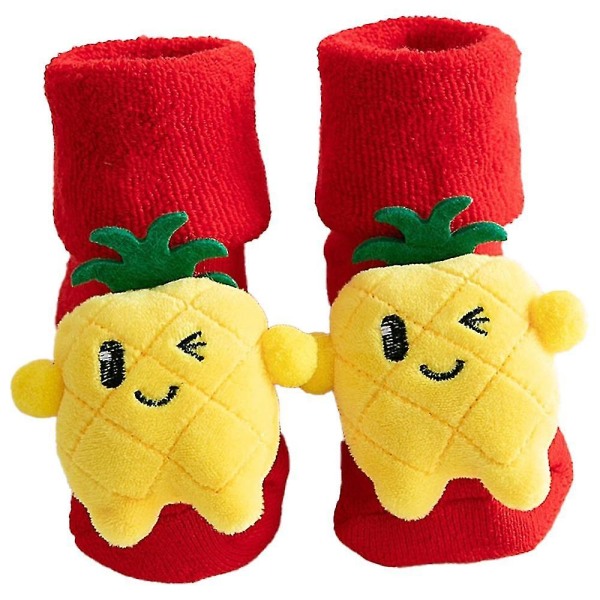Baby Flickor Pojkar Toffelsockor Mjuka Vinter Barn Jul Hemstrumpor..