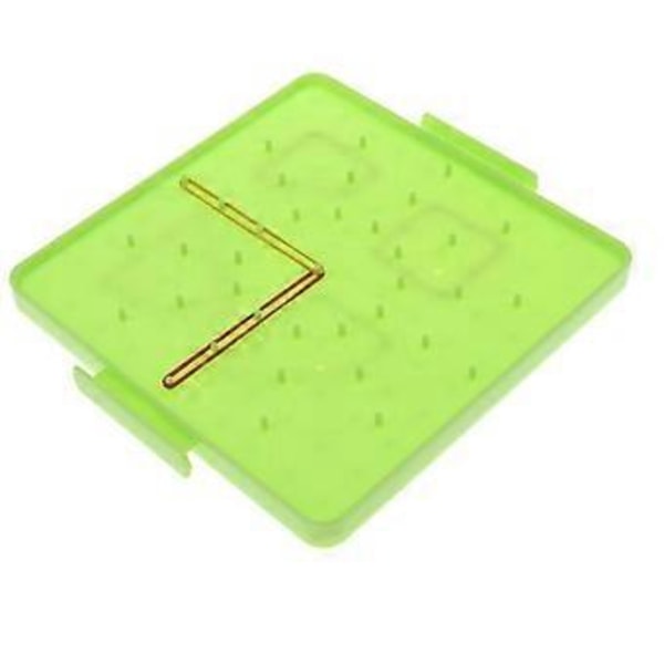 Muovinen naulalauta, palapeli matematiikkalauta lapsille ja taaperoille, matematiikka keltainen (vihreä) Green
