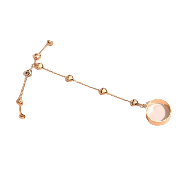 Retro Bohemian Minimalist perle Finger Chain armbånd