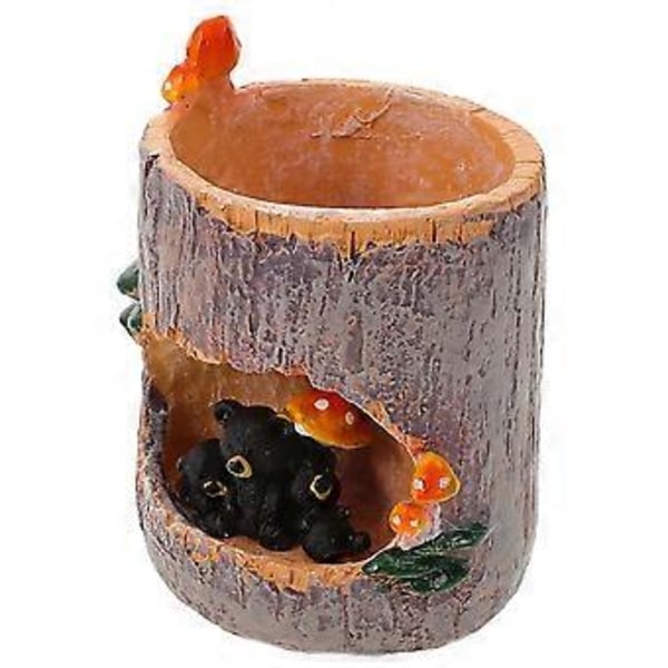 Sort Bjørn Blomst Sedum Sukkulent Potte Plantekasse Bonsai Trug Kasse Plantebed Kontor Hjem Have Potte Dekoration