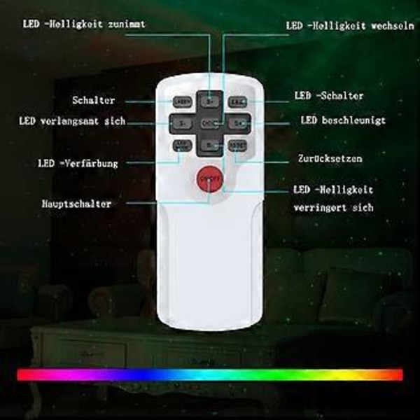 Tähtitaivasprojektori, LED-projektori Tähtivalo Lasten Yövalo, Tähti LED-lamppu Lahja lapsille Juhliin Jouluun (style1538)