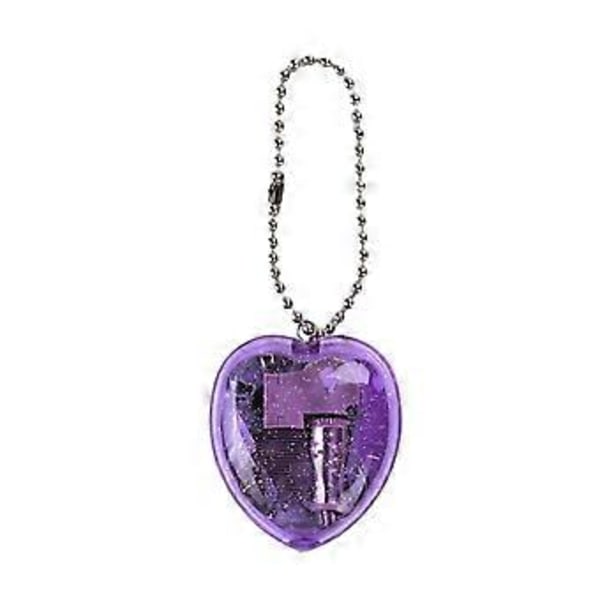 Romanttinen sydämenmuotoinen soittorasia laukkukoriste kompakti ja kannettava riipus selkeällä äänenlaadulla läheisille syvän purppura1 Deep purple1