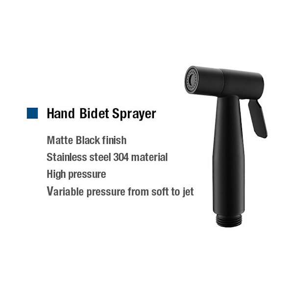 Sprøytehode, rustfritt stål bidet-sprøyte, personlig hygiene