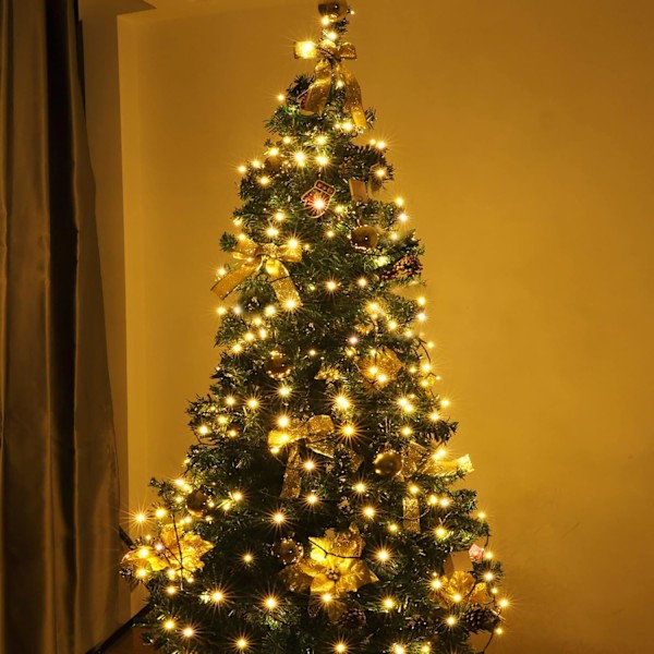 Julelys LED-streng, 400 Varmt Hvide LED-lys på