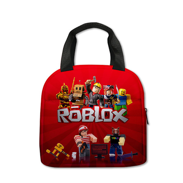 ROBLOX Lunsjpose Student Lunsjboks Veske Polyester Trykt Lunsjpose-13