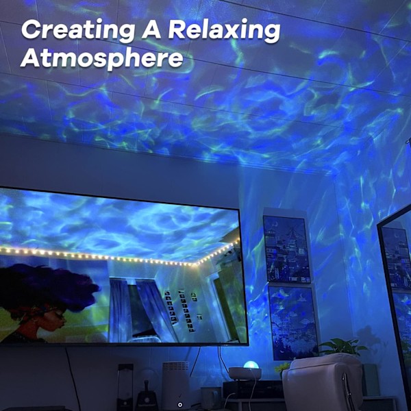 Stjernehimmel Projektor, Galaxy Projektor Lampe, Indbygget Bluetooth S