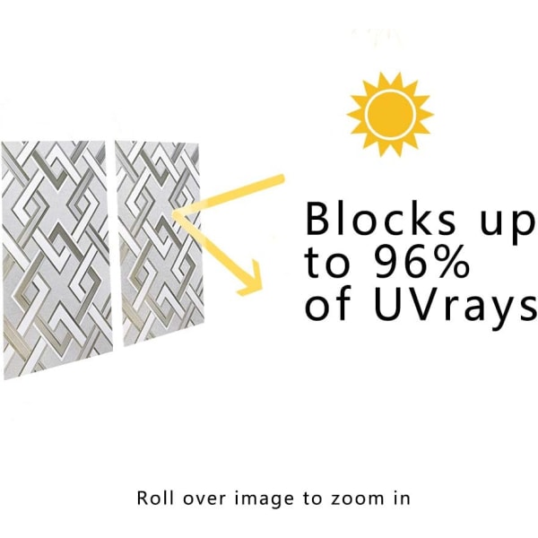 1 stk. firkantet mønstret elektrostatisk vinduesfilm - uigennemsigtig vinduesfilm