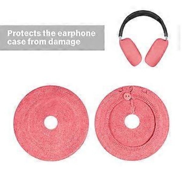 Skyddande hörlursöverdrag för stora headset, bekväma och tvättbara, passar enheter, flexibelt tygöverdrag (2 stycken) ljusgrå light grey