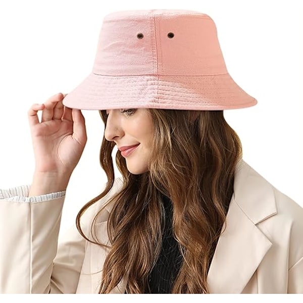 Bob Fiskehatt Kvinnor Solhatt Bucket Hat Visir Hatt Strandhatt