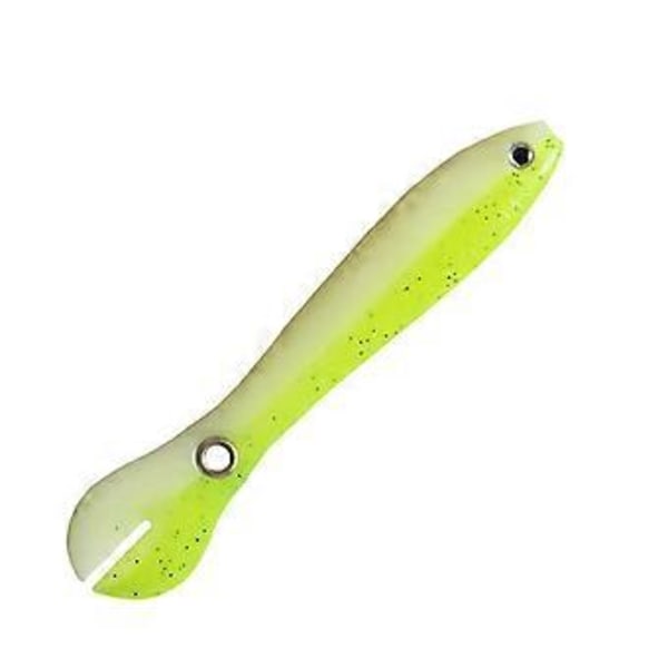 Uusi pehmeä viehe Swing Tail -viehe Luya-väärennös 10 cm 6 g pehmeä viehe, 1 kpl, fluoresoiva keltainen kaksivärinen