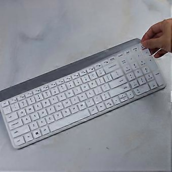 Tangentbordsskydd för K580/K585/K470/MK470 Trådlöst Tangentbord Skydd Skin Tangentbord Tunt Silikon Tangentbordsskydd Transparent Transparent