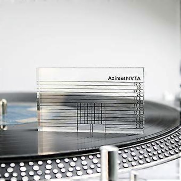 Ammattimaiset patruunoiden mittarit akryylinen phono-äänirasian atsimuuttisäädin äänivarren VTA-tasapaino ja atsimuuttisäätötyökalu