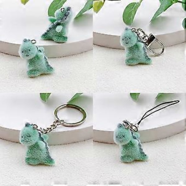 Pehmeä Dinosauruksen Avaimenperä Pehmo Dinosauruksen Laukku Riipus Avaimenperä Pehmeä Materiaali Tyylikäs Ripustuslisävaruste Style 2