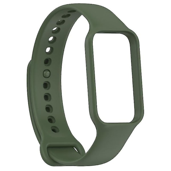 Nytt silikonarmband kompatibelt med Xiaomi Redmi Smart Band 2 Kompatibelt bälte armband kompatibelt med Redmi Band. Retrogrön.