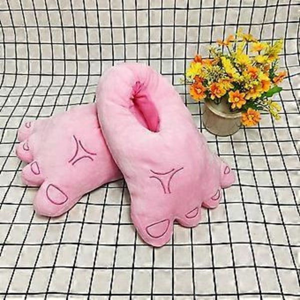 Varme Sutsko Soveværelse Plys Sko (store fødder Pink) big feet Pink