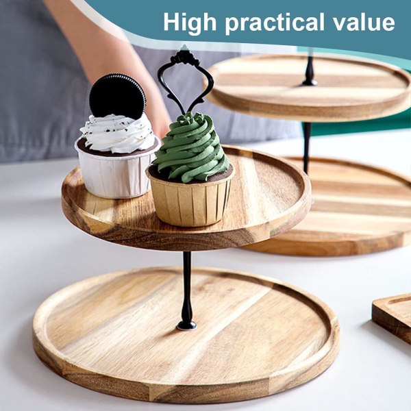 Cupcake Stativ, 2-trinns Cupcake Stativ Tre Serveringsbrett Cupcake Til