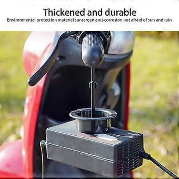 1/2/4 stk. Elektriske sykler Ladeenhet Krok Scooter Ladekabel Organizer Ebikes Ladeenhet Oppheng Enkel å bruke 2 pack