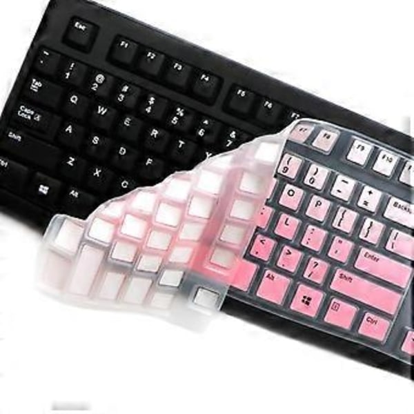 Tynde silikone tastaturbeskyttere til K120 MK120 tastaturdæksel kablet tastatur ergonomisk tastaturbeskytter gradient blå Gradient blue