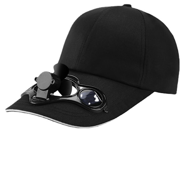 Unisex Baseball Cap med Solblæser Solhat Åndbar Bomuldsskygge