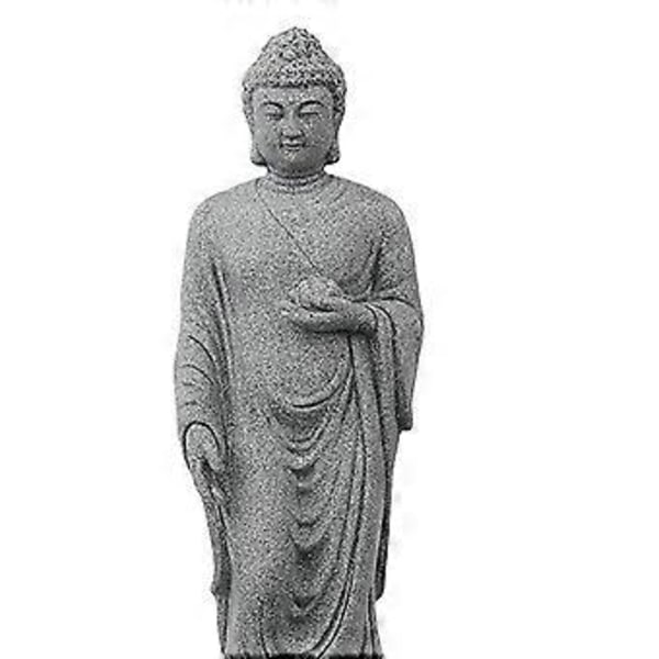 Liten Buddha Statue Dekorasjon Meditasjon Stående Hage Kontor Tempel()