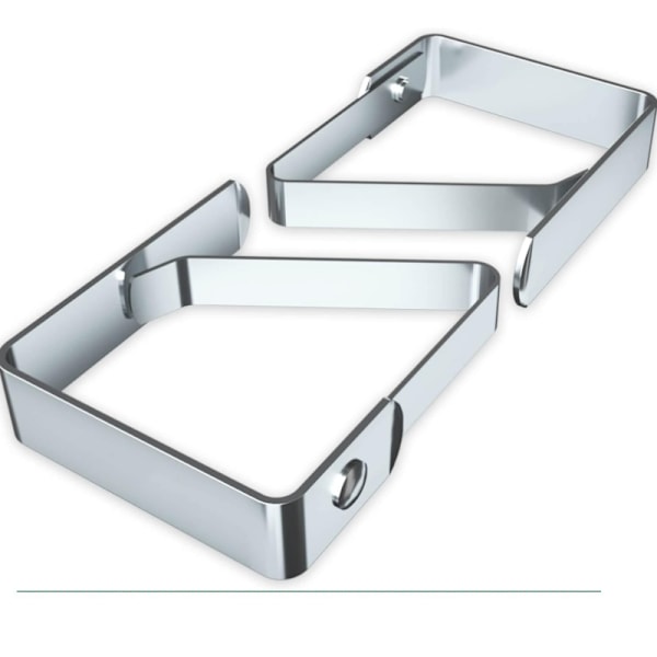 20 rustfrie ståldugsklemmer med anti-slip (4cm x 5cm)