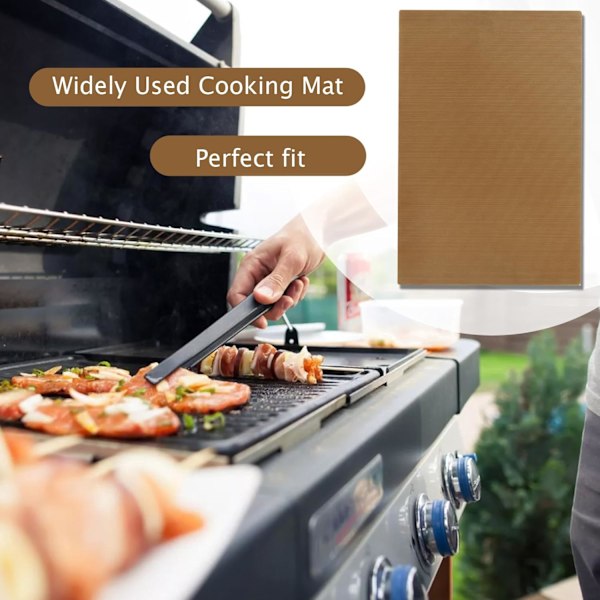 6-pak vaskbar PTFE ovnpude, 30x40cm varmebestandig silikone bagepude, genanvendelig non-stick bagepude, silikone bagebakkepude
