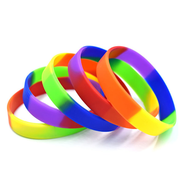 Flerfärgade Gummiarmband - Set om 24, Barnarmband