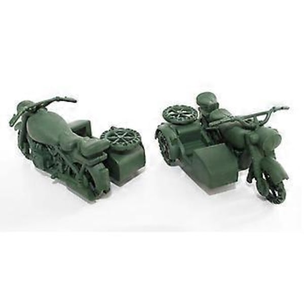 Plast Soldat Motorcykel Armé Scen Tillbehör Modell Leksats Bordsdekoration()