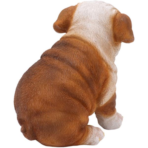 Engelsk Bulldog Hvalp Statue Realistisk Resin Bulldog Skulptur Til