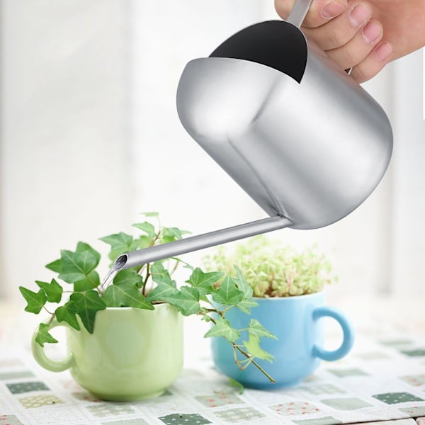 300ML rustfritt stål vannkanne hjem hage plen plante semi-åpen lang moderne mønster potte tut sprinkler for planter uteplasser hager innendørs kontor