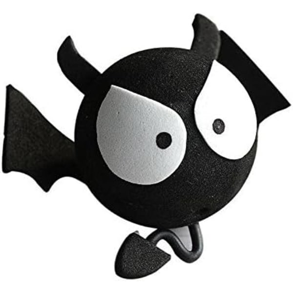 (Svart) Big Eyes Bat EVA-dekorasjon for bilantenne