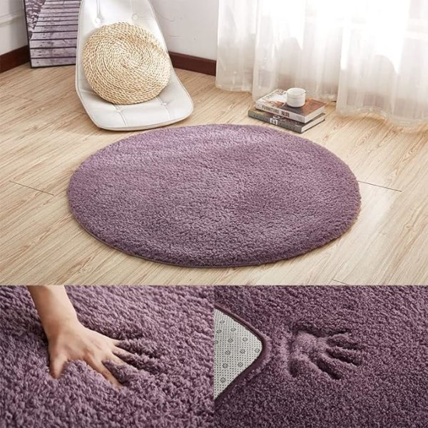 Modern Living Room Rug, Round Rug, Soft, Modern Fluffy, Thickened