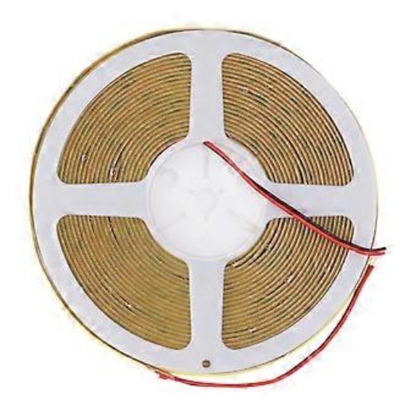 COB LED Stripelys Høy Lysstyrke Selvklebende Fleksibel Dobbel Rad DIY Lampestripe for Skap Bil 10m 24V 6000K Hvitt Lys