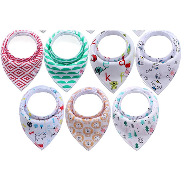 Baby Bandana Slikkeforklæder Åndbare Superabsorberende Bløde Bomuldsscarf