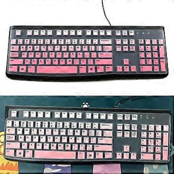 Tynde silikone tastaturbeskyttere til K120 MK120 tastaturdæksel kablet tastatur ergonomisk tastaturbeskytter gradient blå Gradient blue