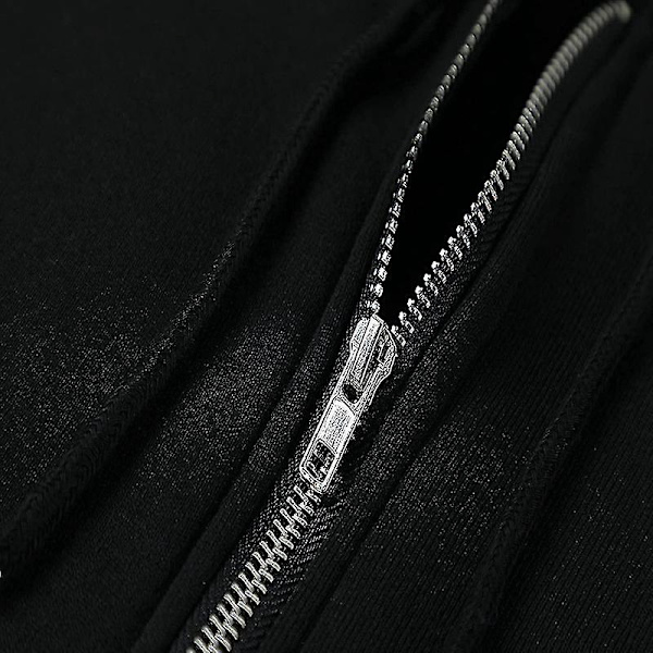 Kvinnors dragkedjor upp huvtröjor sweatshirts kläder tonårsflicka höst casual jackor med.S.svart
