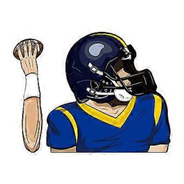 Fotboll Quarterback Torkar Dekaler Bil Vindrutetorkare Dekaler Bil Bildekaler 241159O O