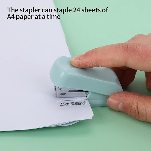 Minihäftapparat, bärbar skrivbordsstapler, manuell remsstapler